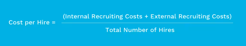 Cost per Hire formula