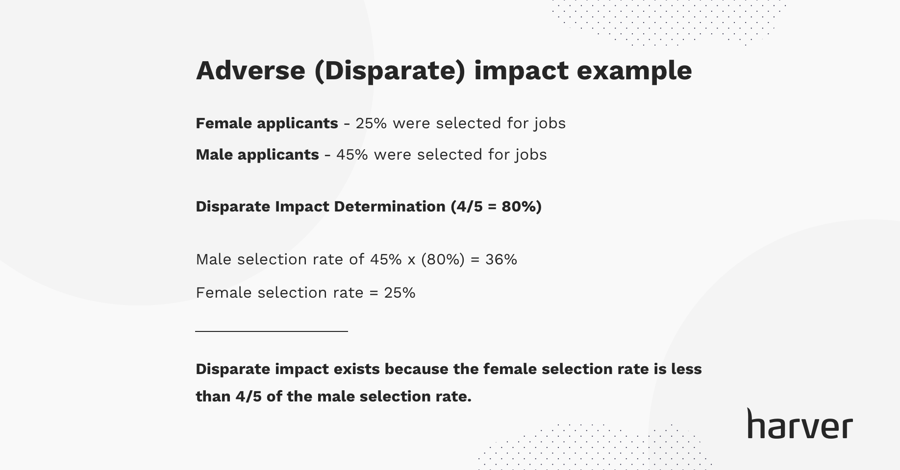 Adverse (Disparate) Impact Example