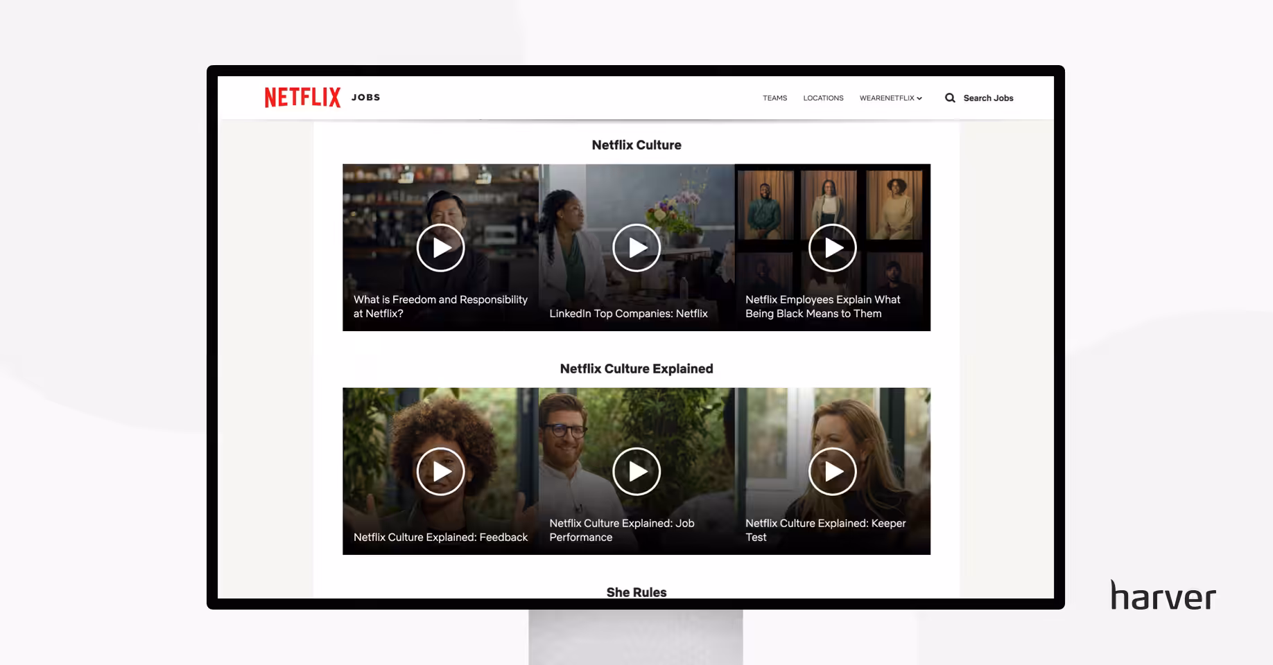 Netflix Career Page Culture