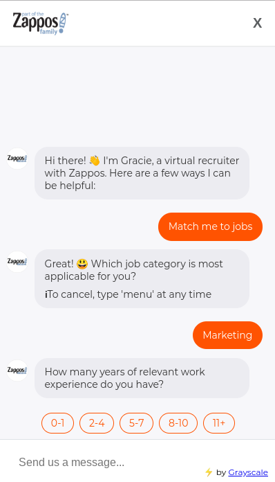 Zappos Chatbot