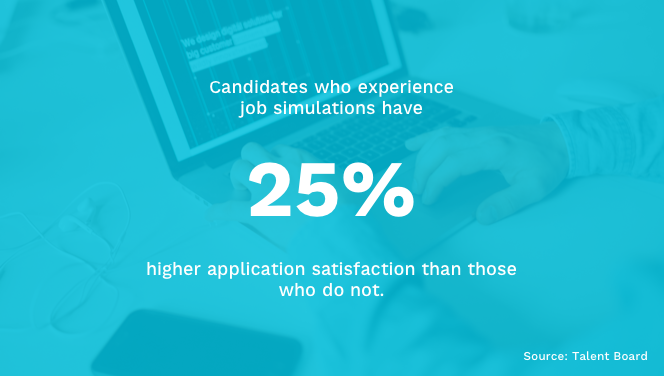 Application Satisfaction with Job Simulation