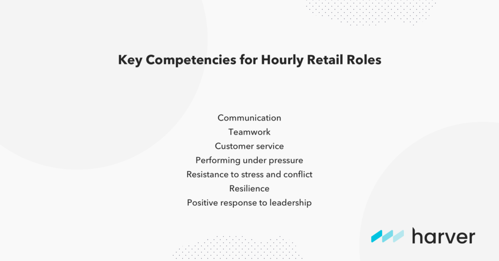 Key skills for hourly retail roles