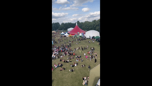 RecFest UK 2023 - Aerial view of Knebworth Park