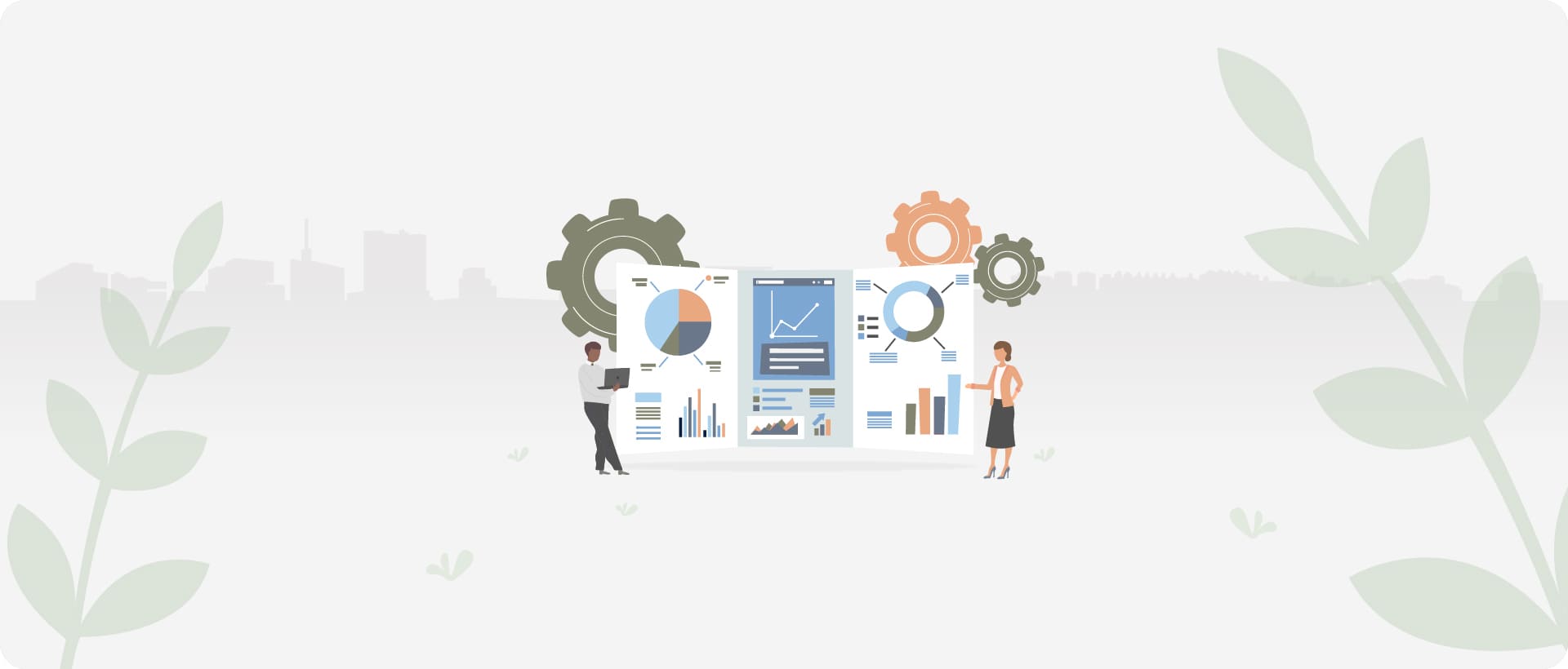 Business professionals analyzing hiring assessment data dashboards, highlighting the importance of using assessments with strategy and expertise